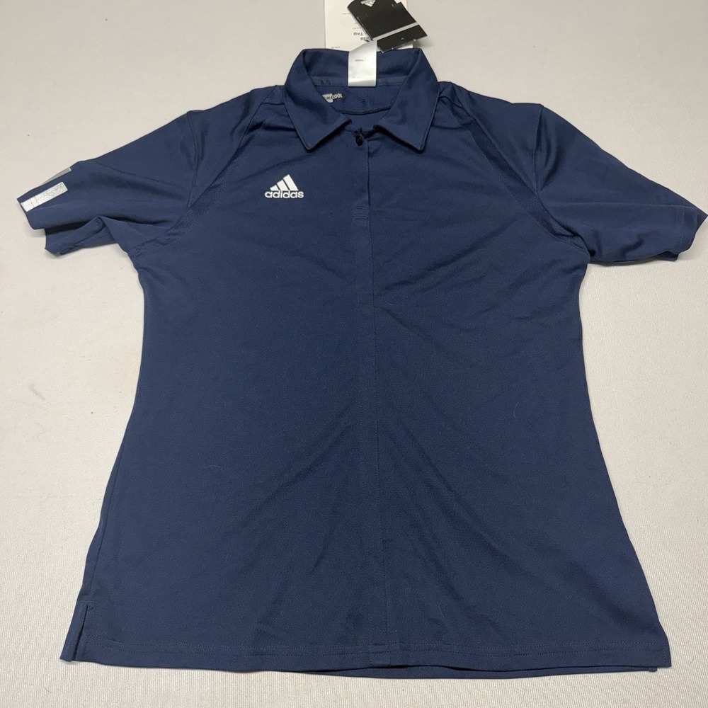 Adidas Shirt Women's Medium Climacool Polo Navy Blue NEW NWT Golf Tennis Active